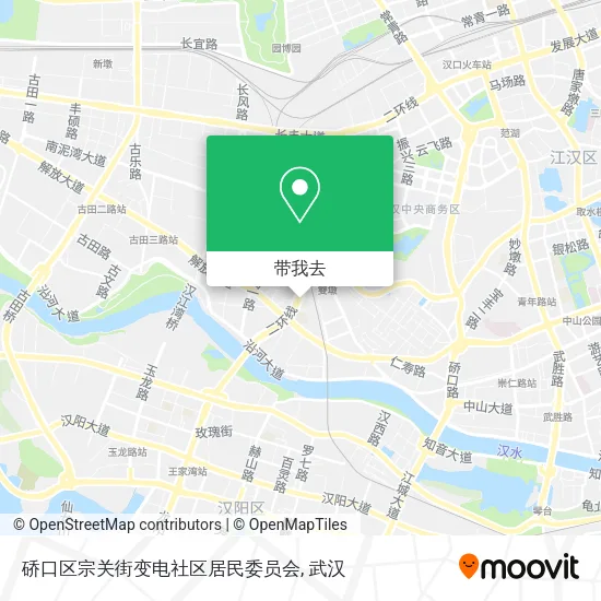硚口区宗关街变电社区居民委员会地图