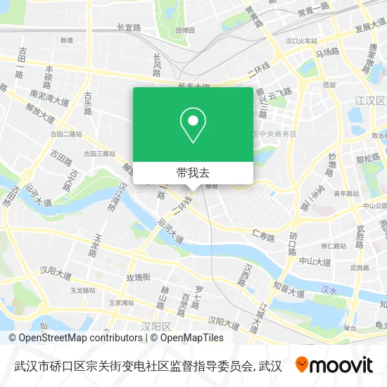 武汉市硚口区宗关街变电社区监督指导委员会地图
