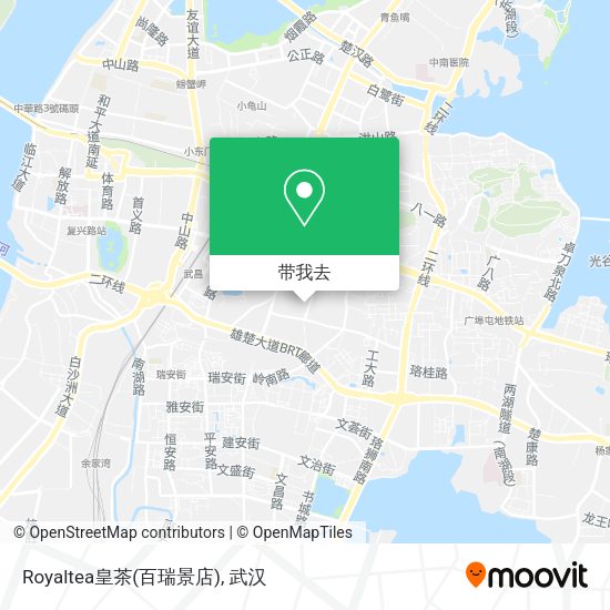 Royaltea皇茶(百瑞景店)地图