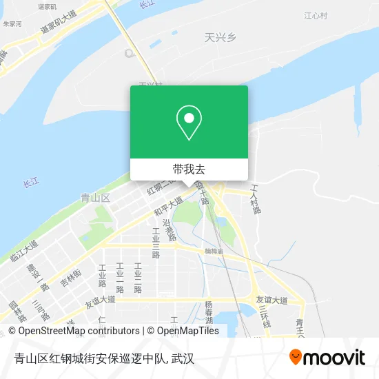 青山区红钢城街安保巡逻中队地图