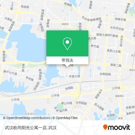 武汉欧尚阳光公寓一店地图
