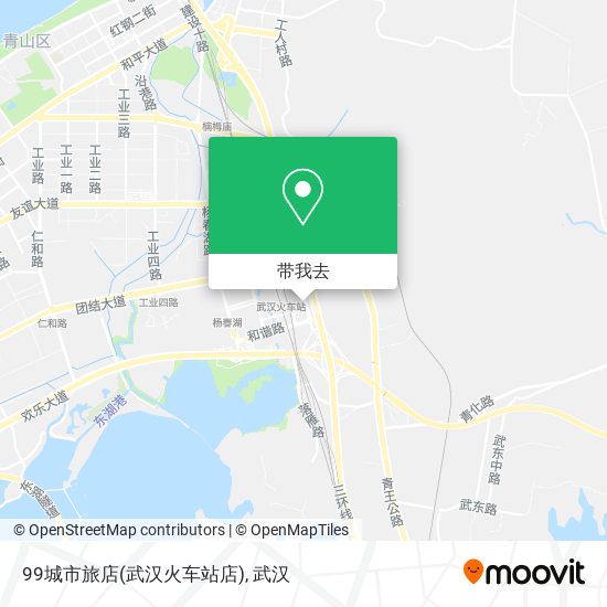 99城市旅店(武汉火车站店)地图