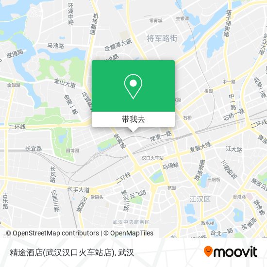 精途酒店(武汉汉口火车站店)地图