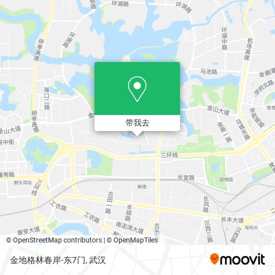 金地格林春岸-东7门地图