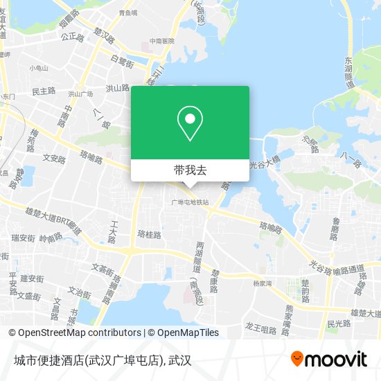 城市便捷酒店(武汉广埠屯店)地图