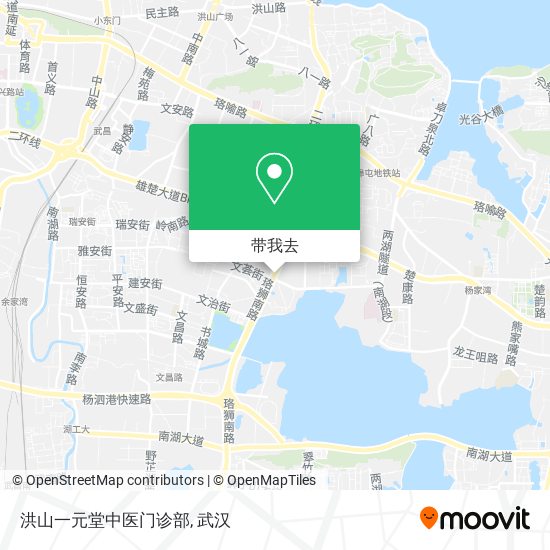 洪山一元堂中医门诊部地图