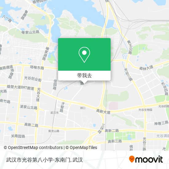 武汉市光谷第八小学-东南门地图