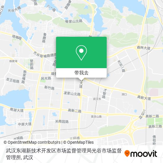 武汉东湖新技术开发区市场监督管理局光谷市场监督管理所地图