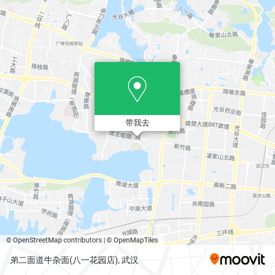 弟二面道牛杂面(八一花园店)地图