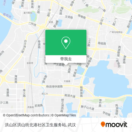 洪山区洪山街北港社区卫生服务站地图