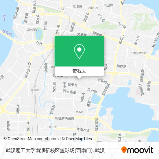 武汉理工大学南湖新校区篮球场(西南门)地图