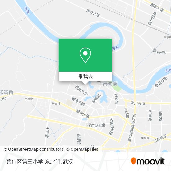 蔡甸区第三小学-东北门地图