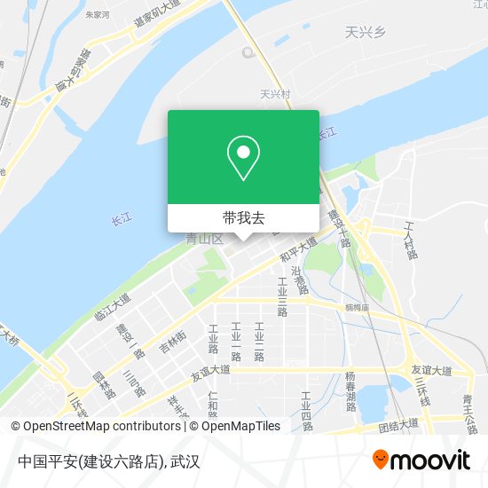 中国平安(建设六路店)地图