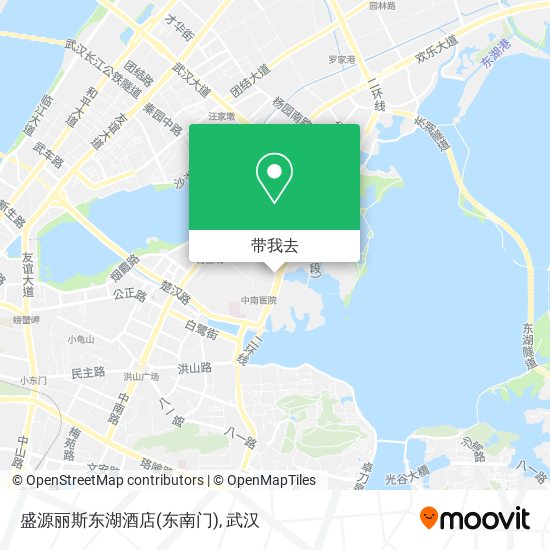 盛源丽斯东湖酒店(东南门)地图