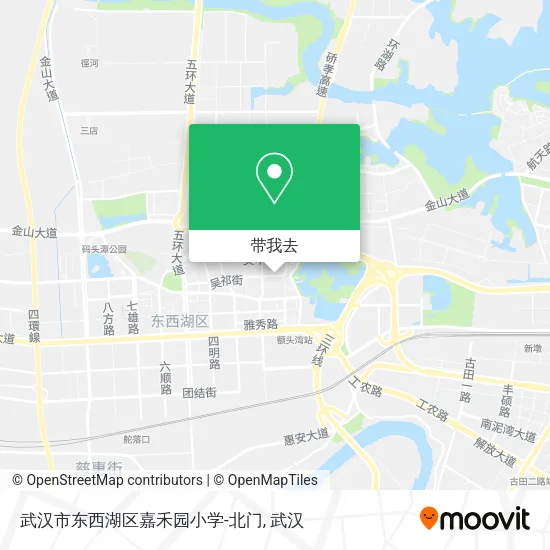 武汉市东西湖区嘉禾园小学-北门地图