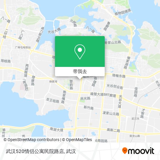 武汉520情侣公寓民院路店地图