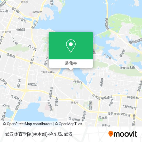 武汉体育学院(校本部)-停车场地图