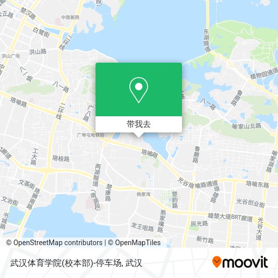 武汉体育学院(校本部)-停车场地图