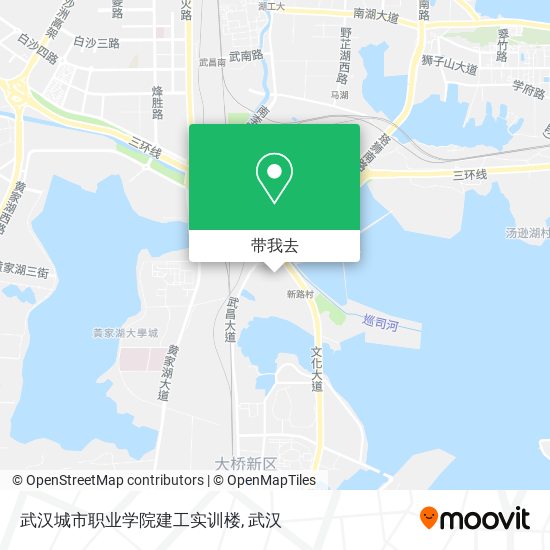 武汉城市职业学院建工实训楼地图