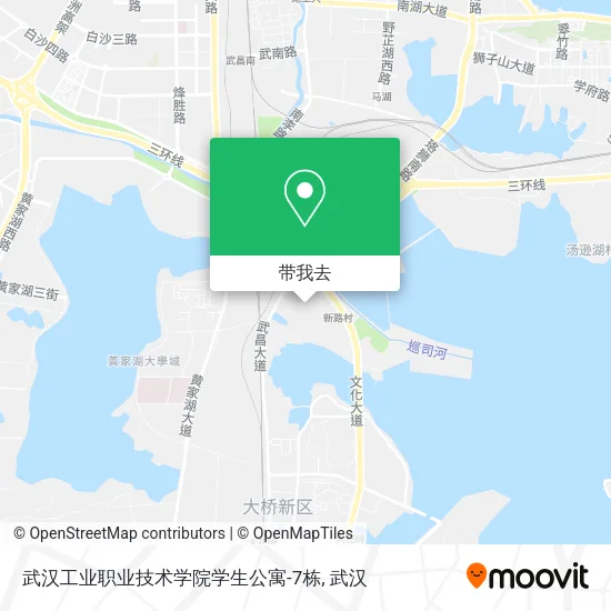 武汉工业职业技术学院学生公寓-7栋地图