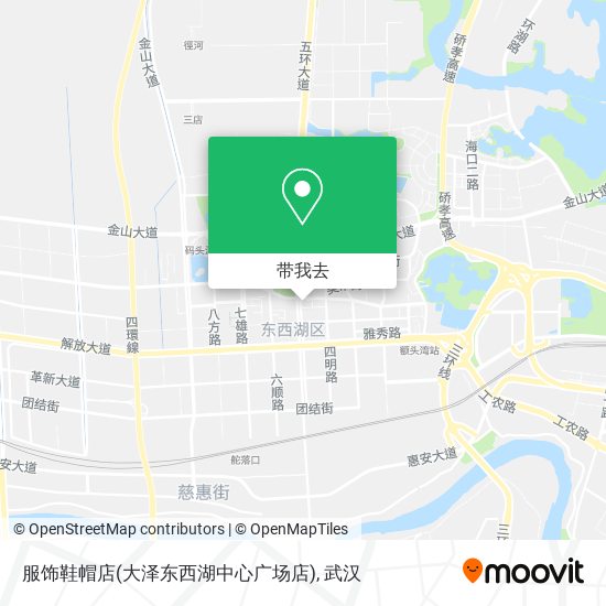 服饰鞋帽店(大泽东西湖中心广场店)地图