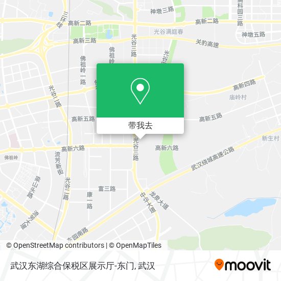 武汉东湖综合保税区展示厅-东门地图