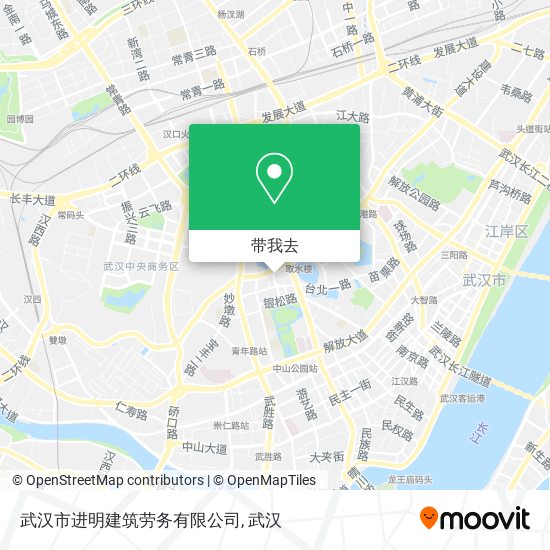武汉市进明建筑劳务有限公司地图