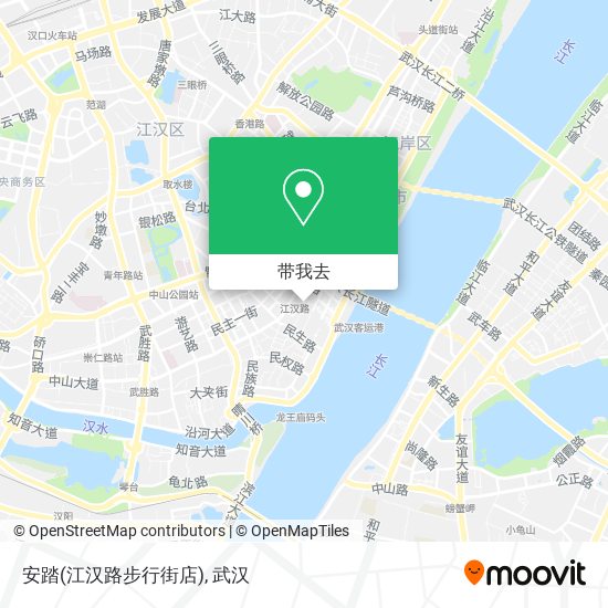 安踏(江汉路步行街店)地图