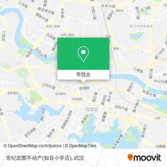 世纪宏图不动产(知音小学店)地图