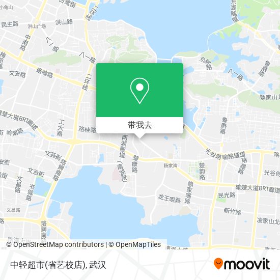中轻超市(省艺校店)地图