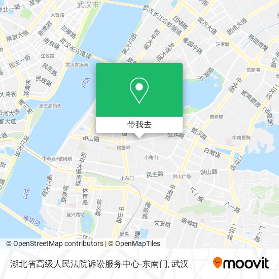 湖北省高级人民法院诉讼服务中心-东南门地图