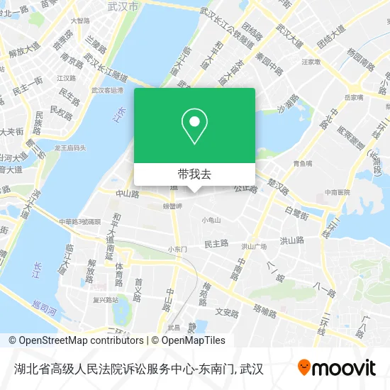湖北省高级人民法院诉讼服务中心-东南门地图