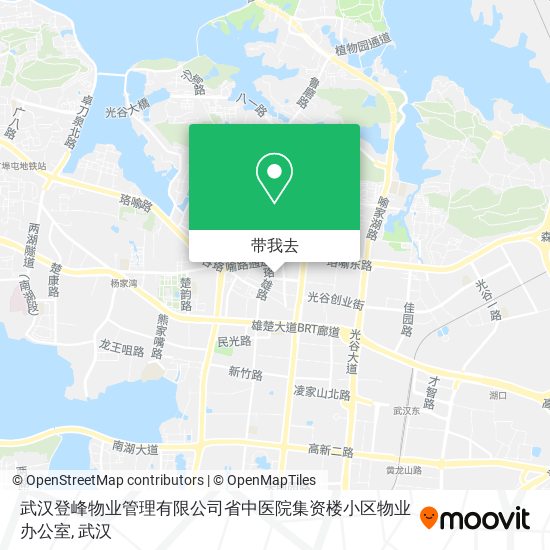 武汉登峰物业管理有限公司省中医院集资楼小区物业办公室地图