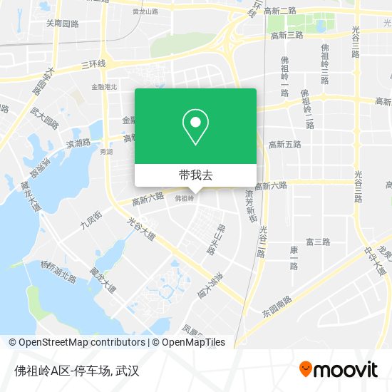 佛祖岭A区-停车场地图