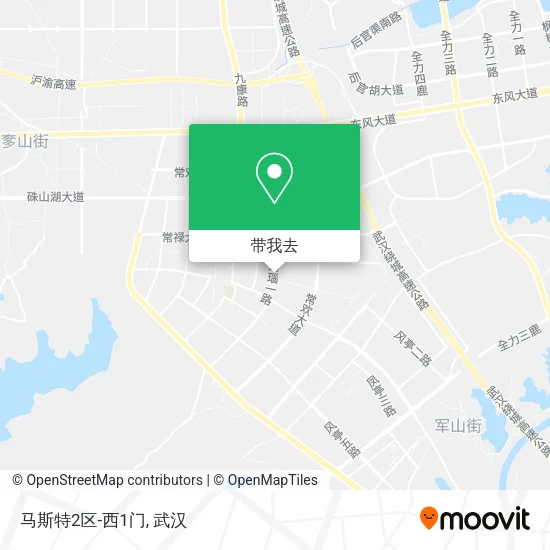 马斯特2区-西1门地图