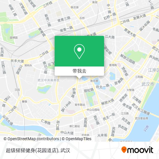 超级猩猩健身(花园道店)地图