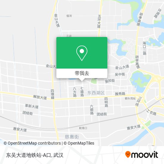 东吴大道地铁站-A口地图