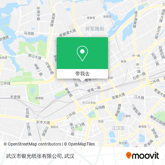 武汉市银光纸张有限公司地图
