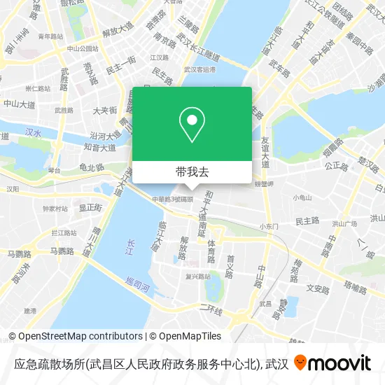 应急疏散场所(武昌区人民政府政务服务中心北)地图