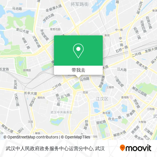 武汉中人民政府政务服务中心运营分中心地图