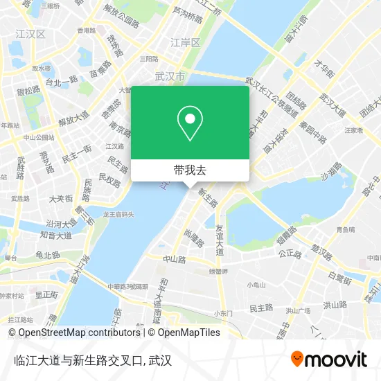 临江大道与新生路交叉口地图