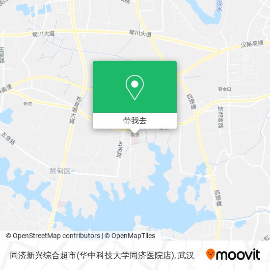 同济新兴综合超市(华中科技大学同济医院店)地图