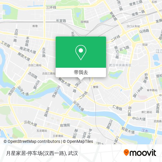月星家居-停车场(汉西一路)地图