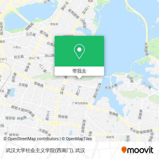 武汉大学社会主义学院(西南门)地图