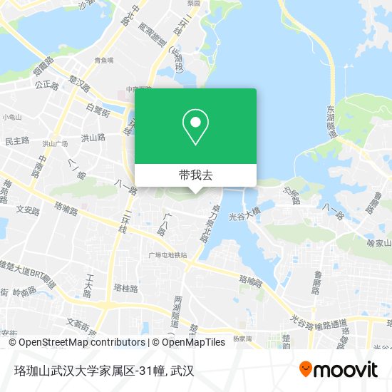 珞珈山武汉大学家属区-31幢地图