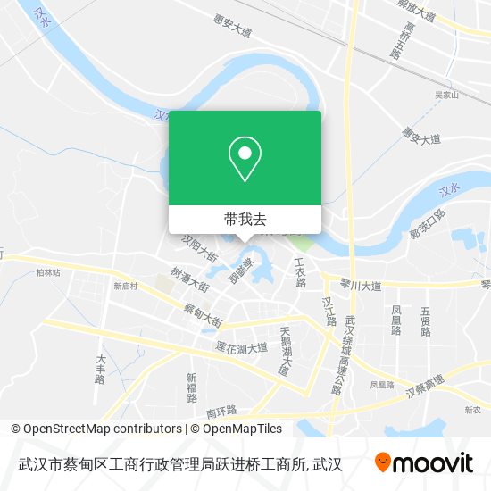 武汉市蔡甸区工商行政管理局跃进桥工商所地图