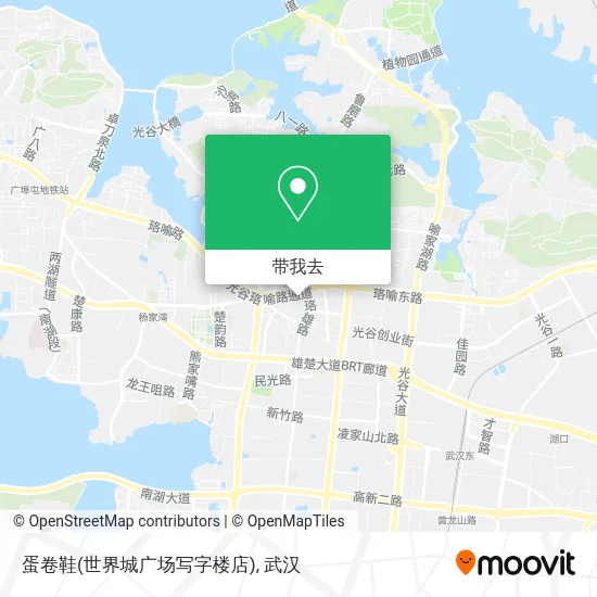 蛋卷鞋(世界城广场写字楼店)地图