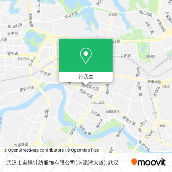 武汉市道祺针纺服饰有限公司(南泥湾大道)地图