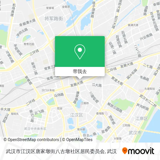 武汉市江汉区唐家墩街八古墩社区居民委员会地图