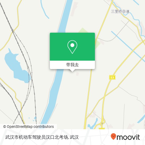 武汉市机动车驾驶员汉口北考场地图